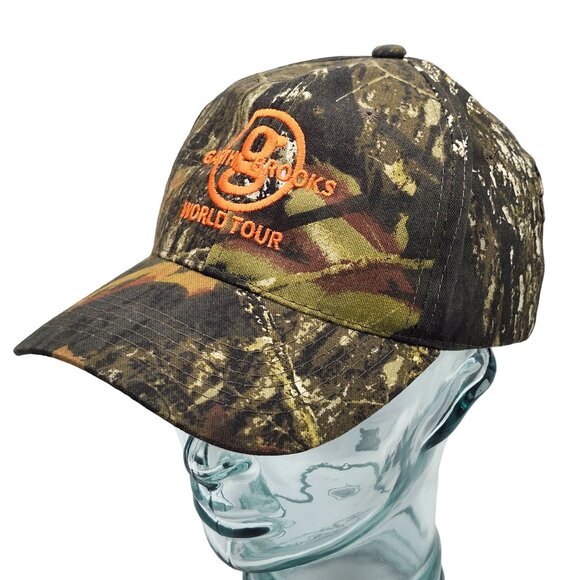 Garth Brooks World Tour Camo Embroidered Strapback Cap Hat Country Music - Picture 3 of 13